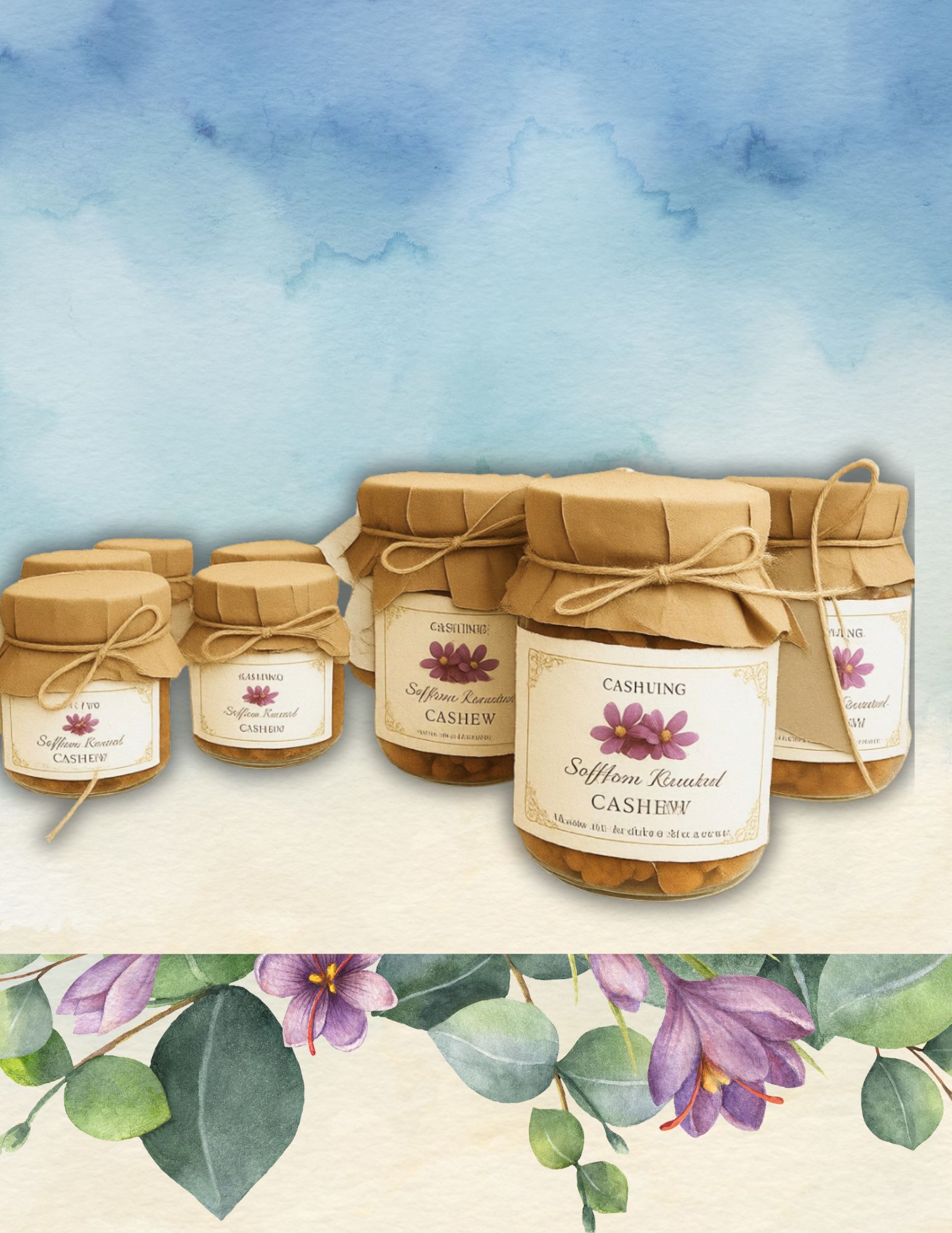 Saffron  Hand-Rosted Cashews (Available Only in California)