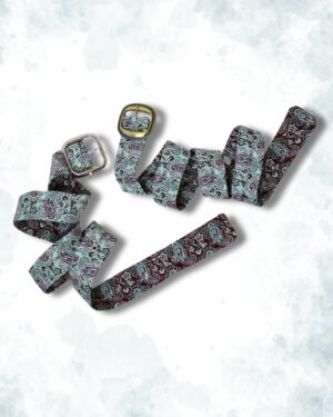 Poet's Garden- Handcrafted Fabric Belt , Gift box included