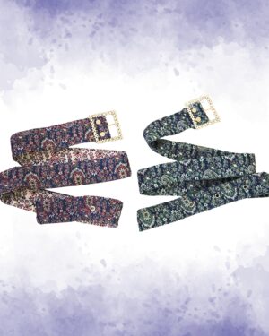 Jewel - Handcrafted Fabric Belt , Gift box included