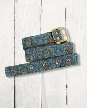 Handcrafted Fabric Belt , Gift box included