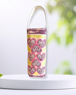 Harts & Vines- Hand-Painted Reusable Wine Bag: Eco-Friendly Cotton Tote